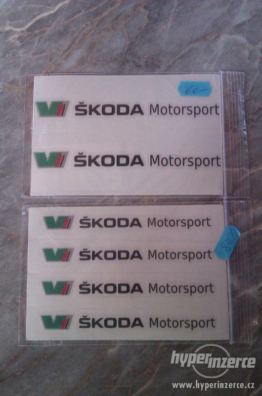 samolepky tuning    skoda motorsport - foto 10