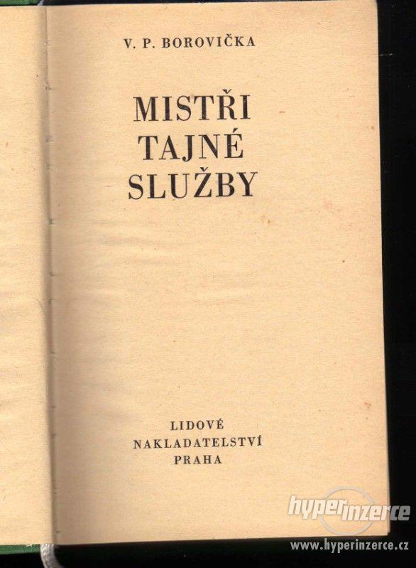 Mistři tajné služby  Václav Pavel Borovička 1969 - 1.vydání - foto 1