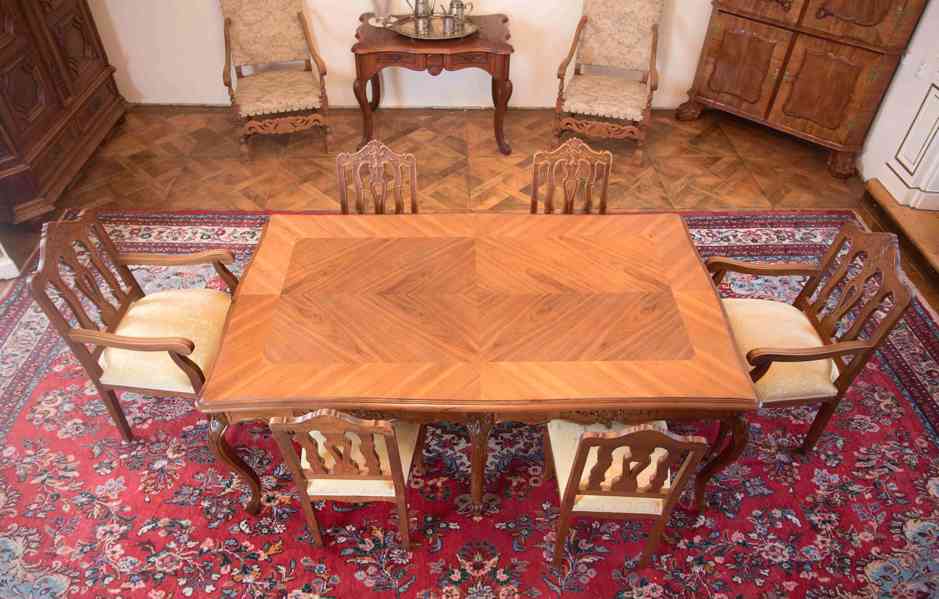 Velký jídelní stůl Ludvík XV - foto 3