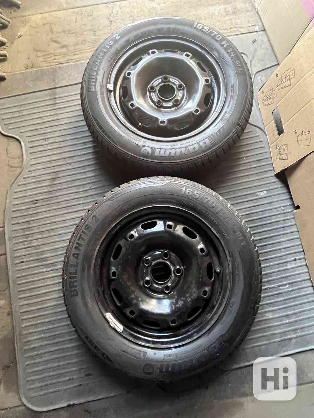 Dvě letní kola ŠKODA FABIA, 2x pneu s diskem - foto 1