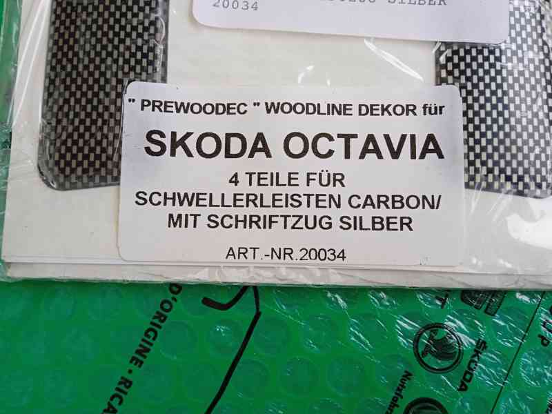 Nové prahové lišty přední+zadní Octavia 1 Carbon - foto 4