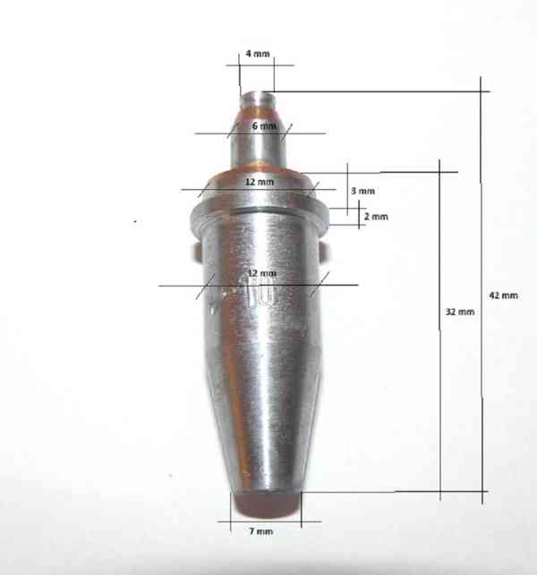 Hubice (špičky)svařovací AC, řezací R, RNL - sváření (NOVÉ ) - foto 8