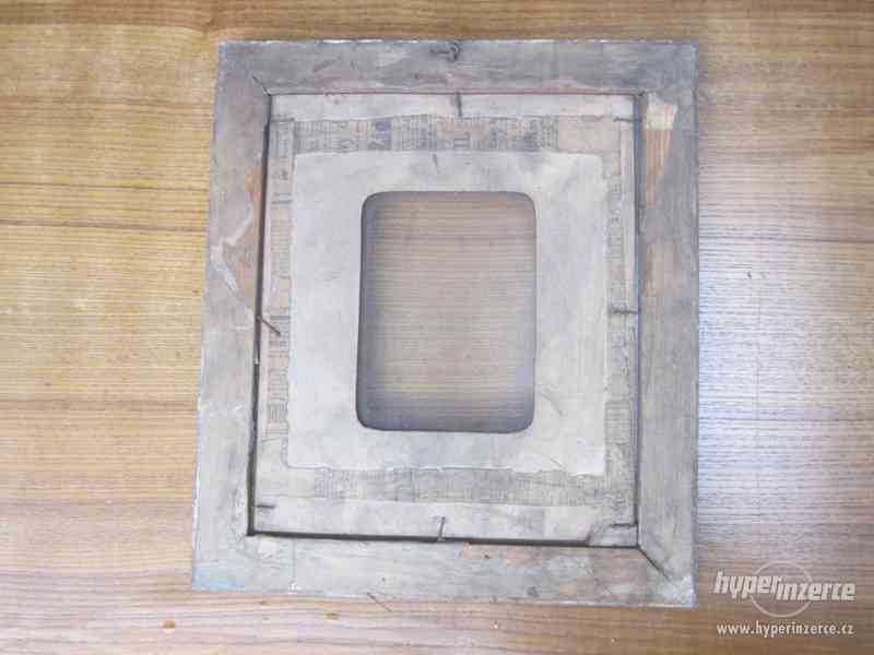 Historický  rámeček obrazu se sklem (6.) - foto 2
