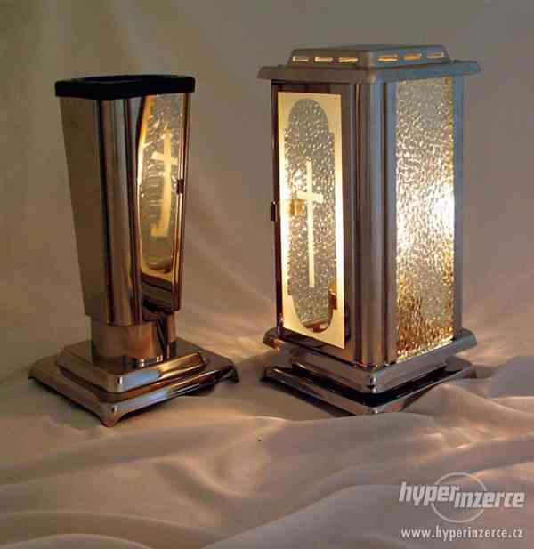 HŘBITOVNÍ DOPLŇKY (lampy, urny, mísy, vázy) - rozumné ceny - foto 9