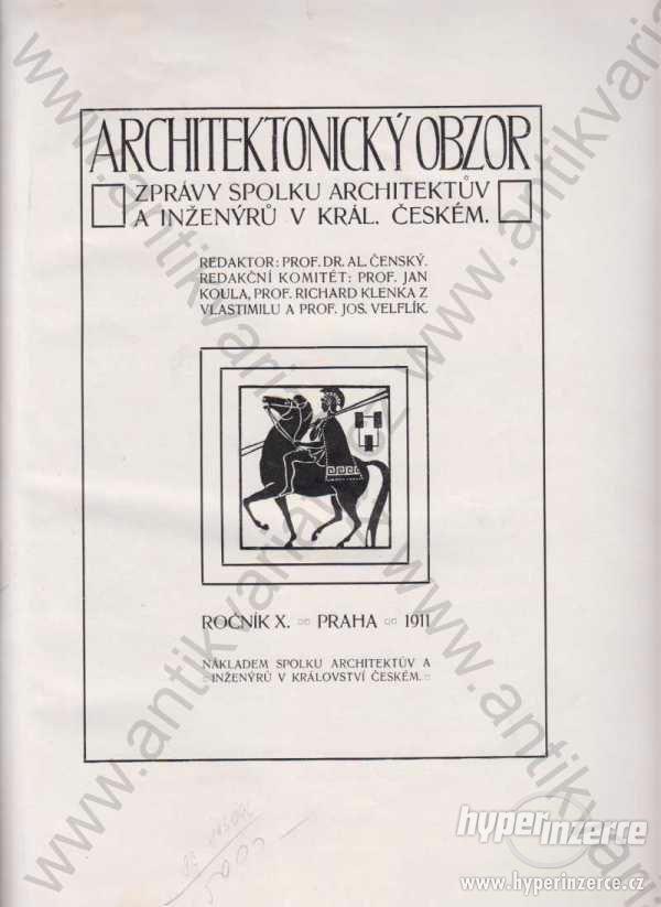 Architektonický obzor red. Al.Čenský 1911, 1912 - foto 1
