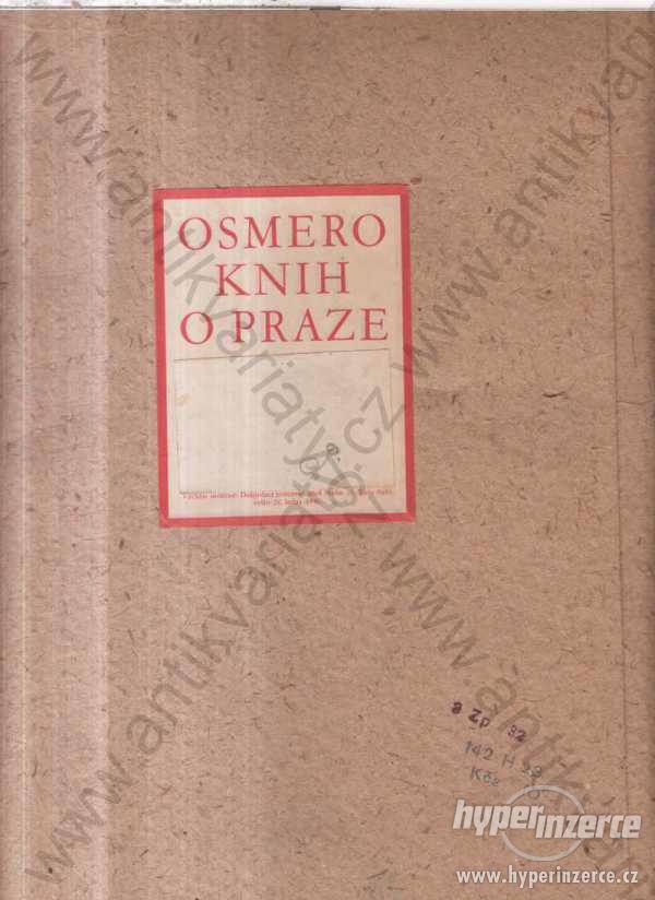 Osmero knih o Praze Jan Filip Pražské nakl. 1949 - foto 1