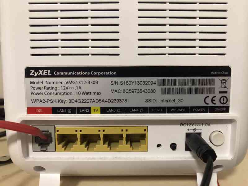 Prodám VDSL2 modem Zyxel 1312-BxB - foto 3