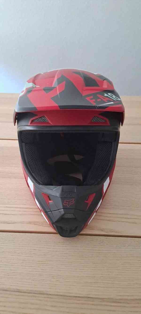Motokrosová přilba FOX V1 Sayak + brýle - foto 3