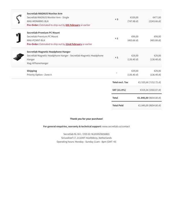 Polohovací stůl Secretlab MAGNUS Pro XL + příslušenství - foto 6