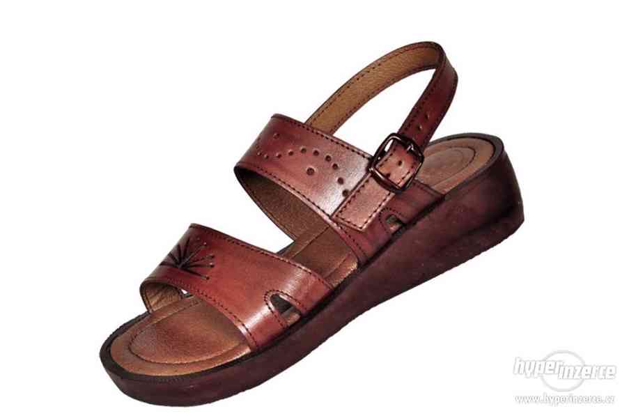 Kožené sandály z velbloudí kůže - foto 5