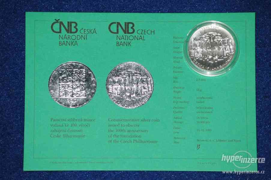 Pamětní stříbrné mince ČNB 200Kč 500Kč sada č.1 - foto 2