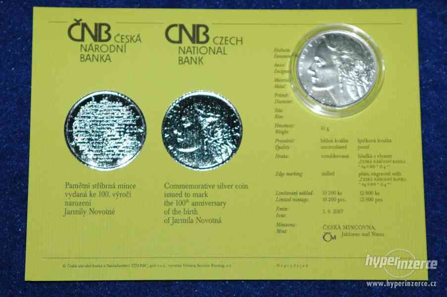 Pamětní stříbrné mince ČNB 200Kč 500Kč sada č.1 - foto 8
