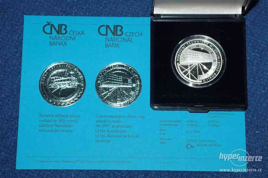 Pamětní stříbrné mince ČNB 200Kč 500Kč sada č.1 - foto 14