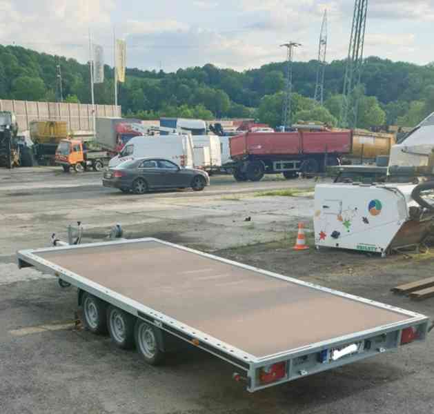 ZÁNOVNÍ 3.5t přívěs plato 3os na 2.7t/5m přepravník plaťák - foto 3