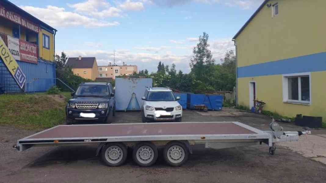 ZÁNOVNÍ 3.5t přívěs plato 3os na 2.7t/5m přepravník plaťák - foto 10