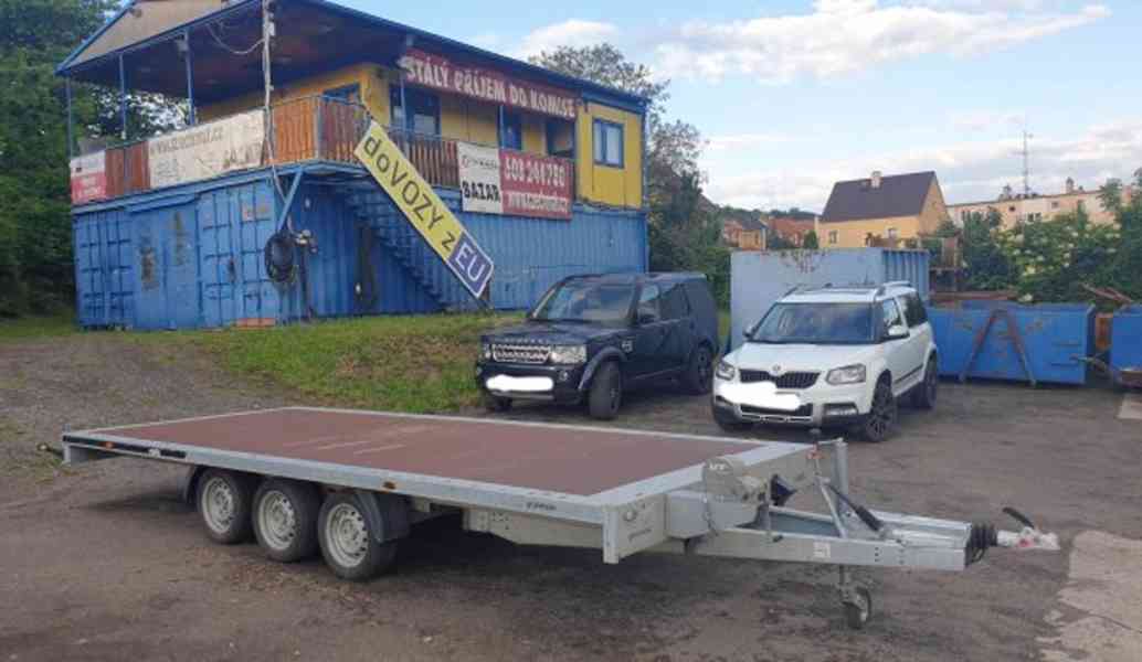 ZÁNOVNÍ 3.5t přívěs plato 3os na 2.7t/5m přepravník plaťák - foto 4