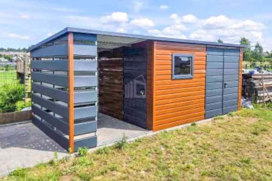 Zahradní domek 4×3 + přístřešek 3×3 - foto 2