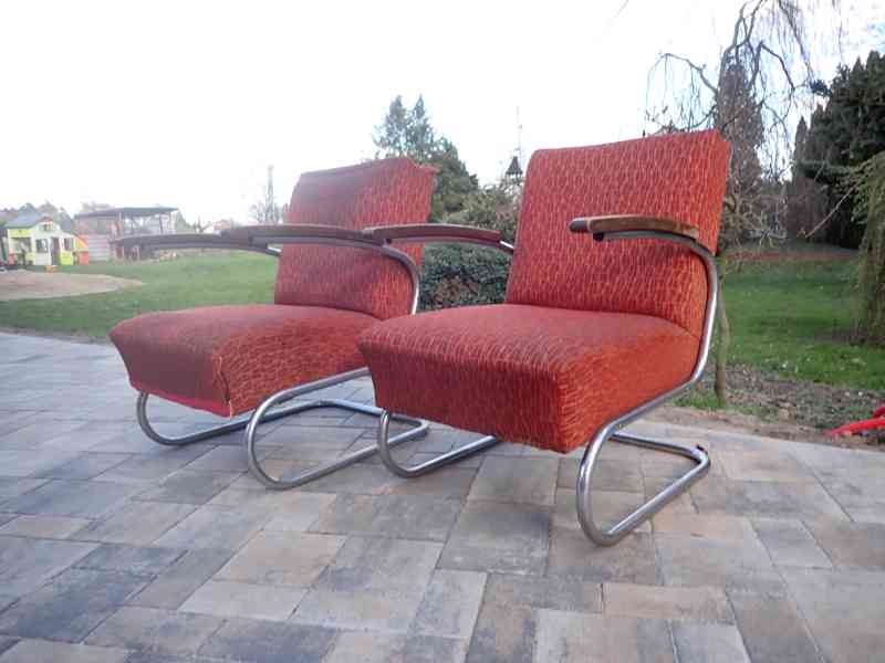 Funkcionalistický nábytek křesla Thonet S 411