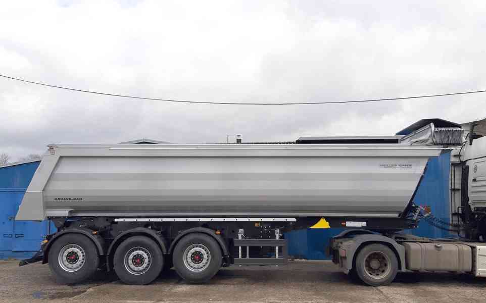 Sklápěcí návěs MEILLER 29 m3 za 6x4 * el.plachta 2x ZVEDAČKA - foto 2