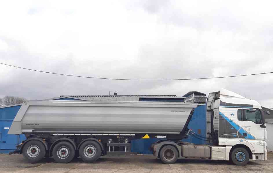 Sklápěcí návěs MEILLER 29 m3 za 6x4 * el.plachta 2x ZVEDAČKA - foto 9