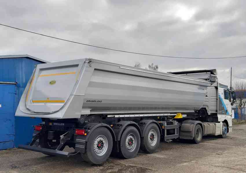 Sklápěcí návěs MEILLER 29 m3 za 6x4 * el.plachta 2x ZVEDAČKA - foto 3
