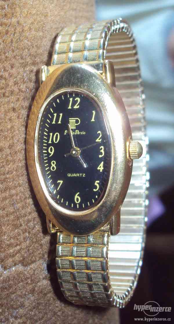 Elegantní starožitné dámské zlaté hodinky - foto 1