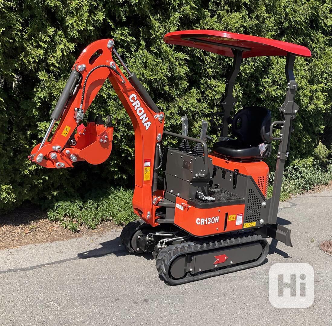 Bagr YANMAR třívalec 1300 kg CR13 + lžíce - AKCE - foto 1