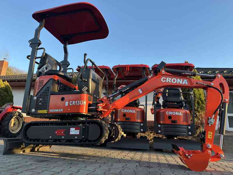 Bagr YANMAR třívalec 1300 kg CR13 + lžíce - AKCE - foto 2