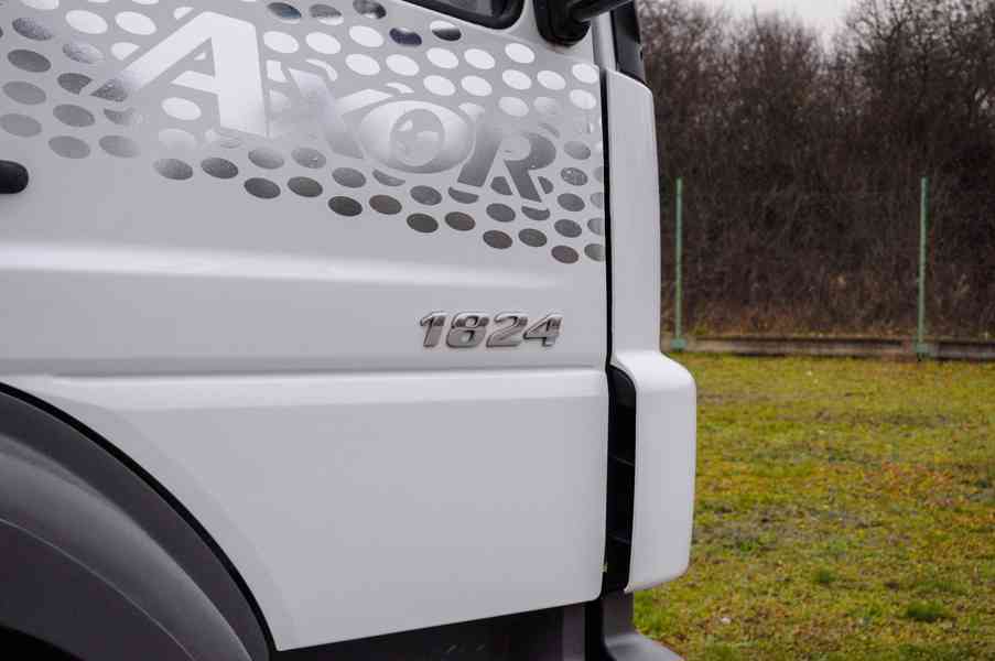 MERCEDES AXOR 1824 HÁKOVÝ NOSIČ KONTEJNERŮ + HYDR. RUKA EU4 - foto 7