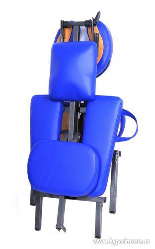 Masážní židle - klekačka bílá, modrá, černá - foto 3