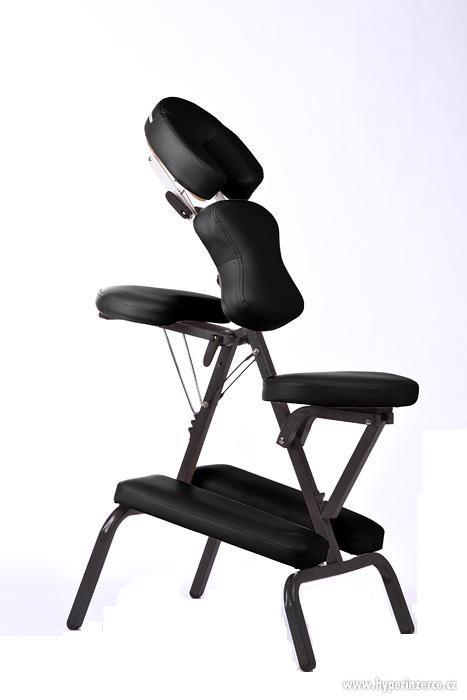 Masážní židle - klekačka bílá, modrá, černá - foto 5