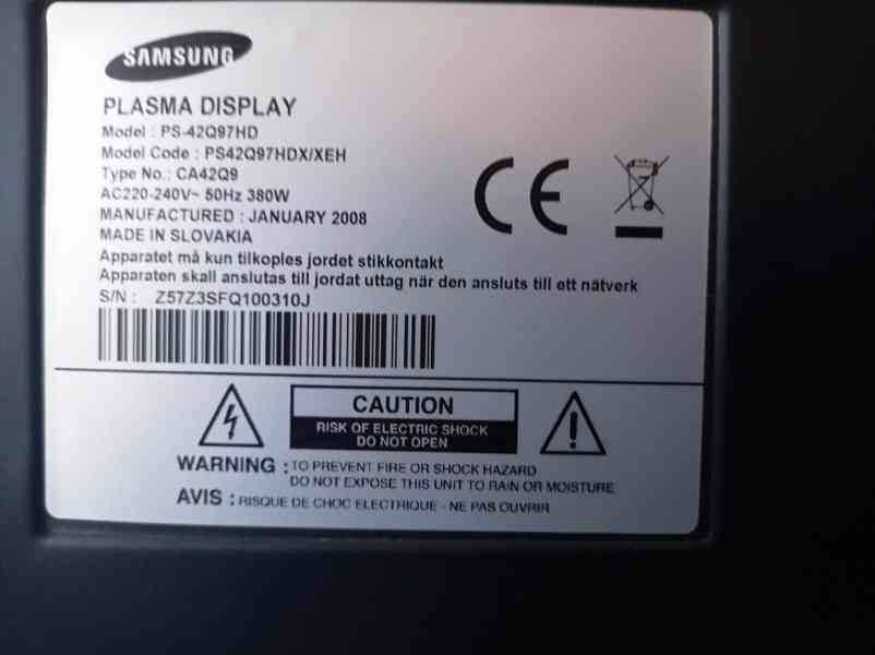 Plazma TV Samsung PS42Q97HD - foto 7