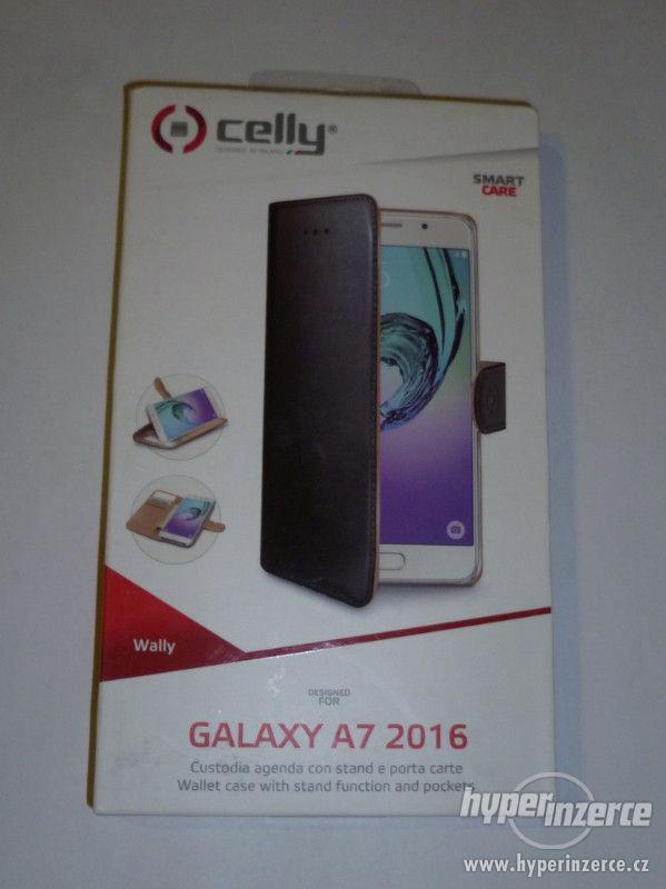 Samsung Galaxy A7 2016 CELLY Wally Flip pouzdro z PU kůže - foto 1