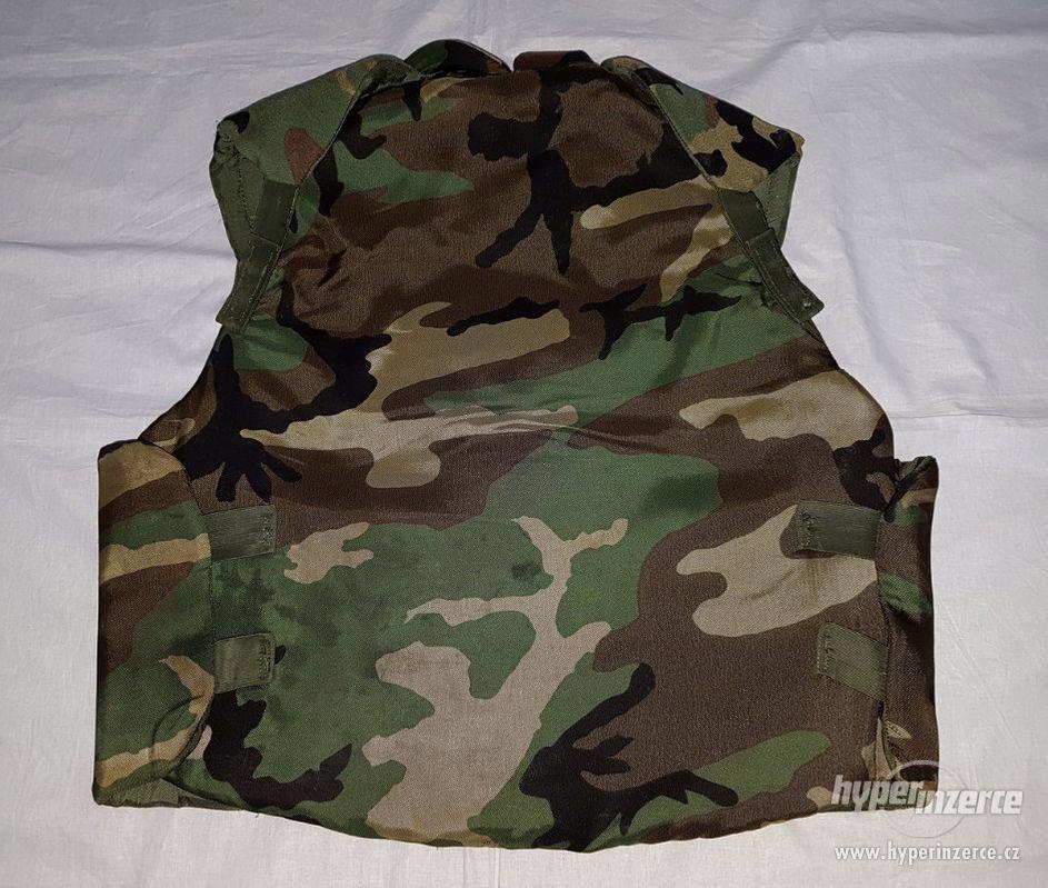 US Army Woodland PASGT Body Armor XL, neprůstřelná vesta bazar