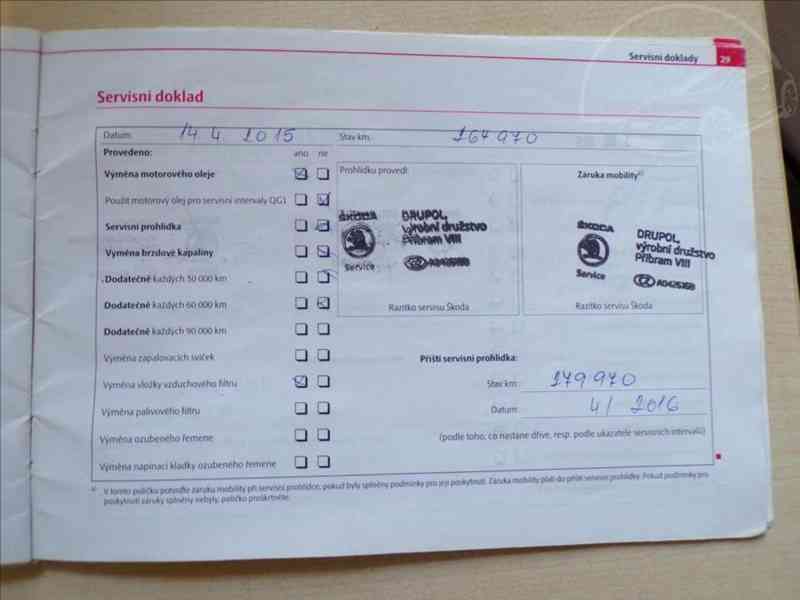 Škoda Octavia 1,8 TSI SERVISNÍ KNIHA - foto 16