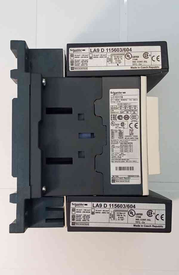 stykač SCHNEIDER LC1D115 3fázový 440V 115A, max 160 - foto 4