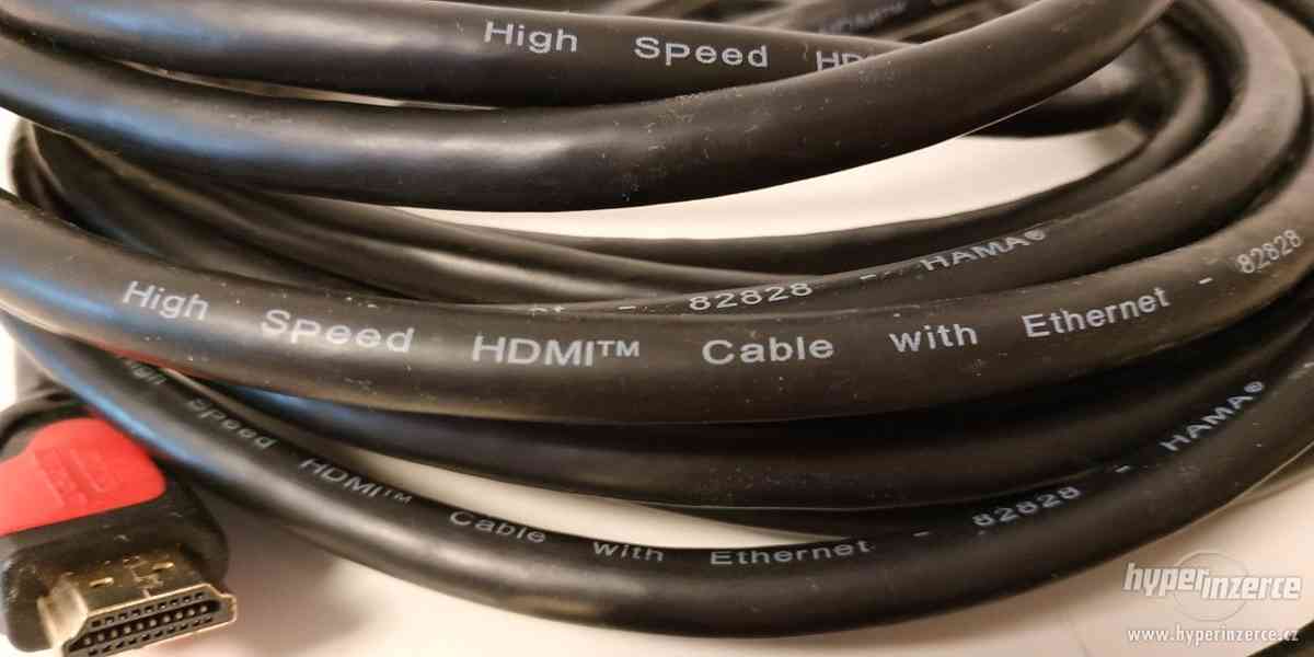 Kabel HDMI HAMA 10m, Ethernet, pozlacený - foto 3