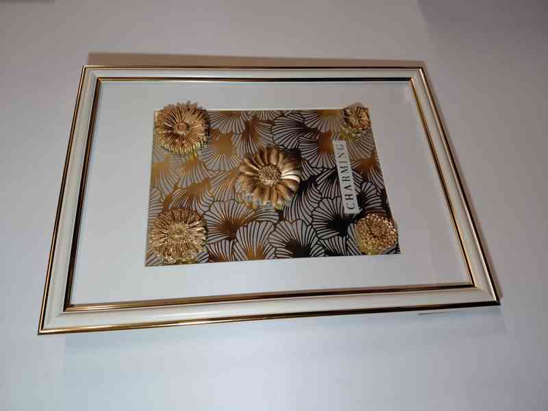 Originalní 3D zlatý obraz  - foto 3