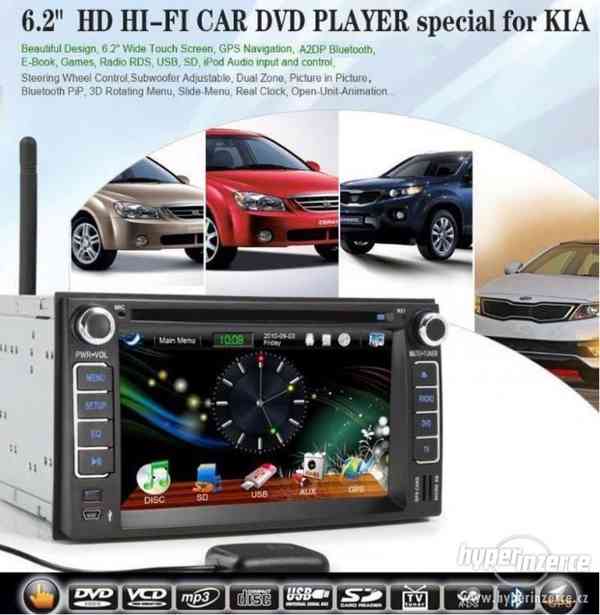 KIA + HYUNDAI - Dotykove Autoradio + Navi GPS DVD BT SD USB - foto 2