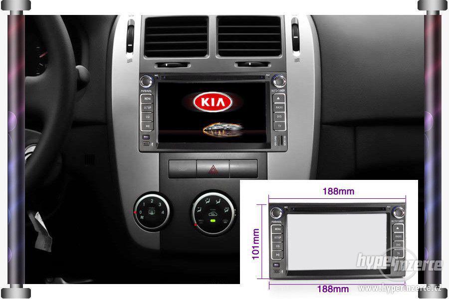 KIA + HYUNDAI - Dotykove Autoradio + Navi GPS DVD BT SD USB - foto 3
