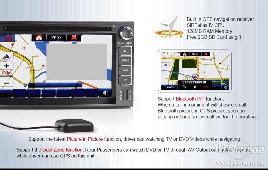 KIA + HYUNDAI - Dotykove Autoradio + Navi GPS DVD BT SD USB - foto 7