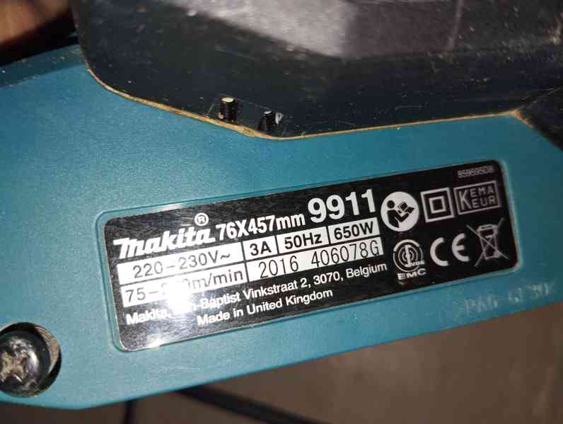 Makita Pásová bruska 457x76mm,650W 9911 - foto 6