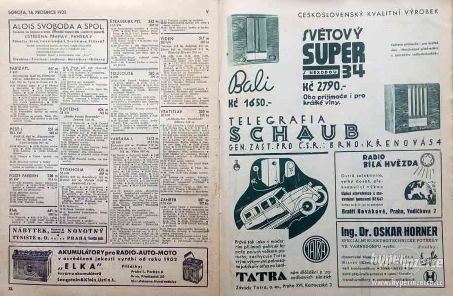 Časopisy Radiojournal, kompletní ročník 1933 - foto 8
