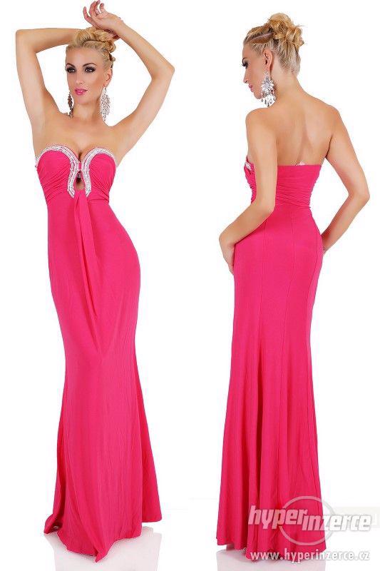 Společenské dlouhé šaty EMMA + ASHLEY - růžové - foto 1