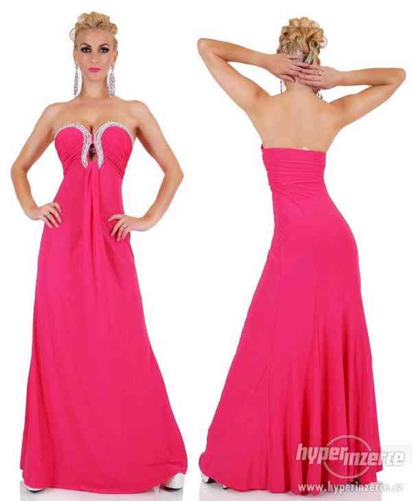 Společenské dlouhé šaty EMMA + ASHLEY - růžové - foto 3