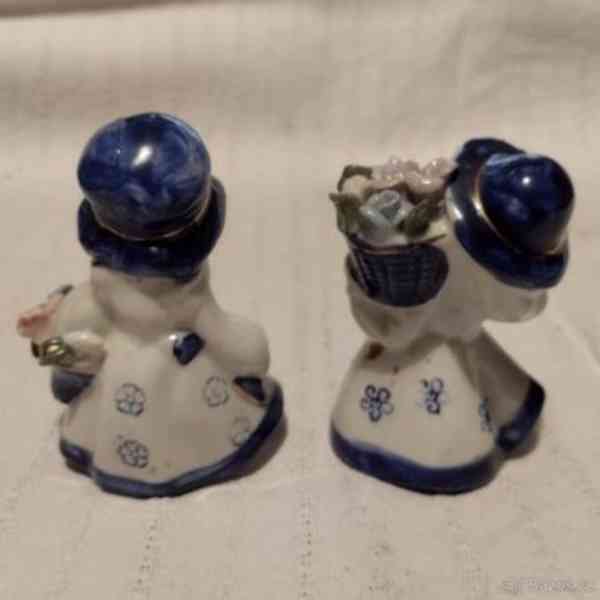 2 x porcelán soška dívky - foto 3