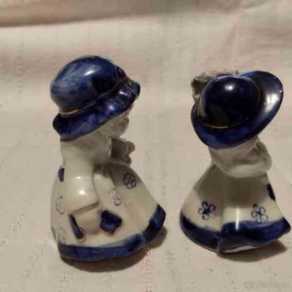 2 x porcelán soška dívky - foto 2
