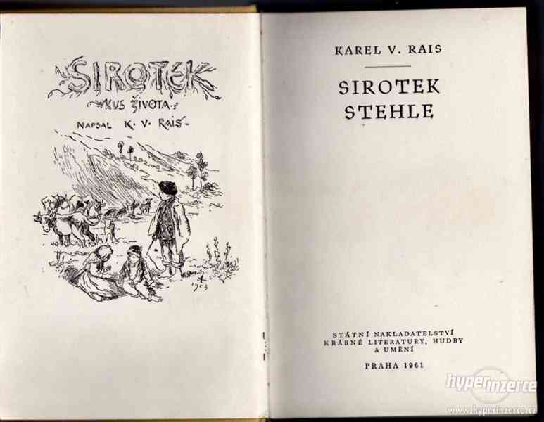 Sirotek  Stehle   Karel Václav Rais - 1961 -