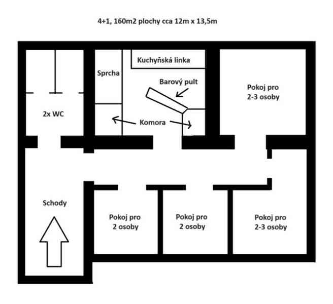 Pronájem 4+1 160m2 (Jablonec nad Nisou, ul. Lidická) - foto 19