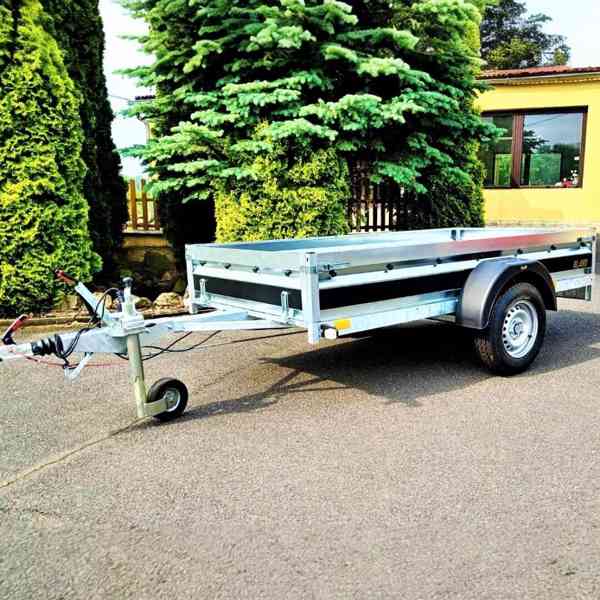 Přívěsný vozík brzděný 1300Kg, 2,65m x 1,30m, DPH - foto 4